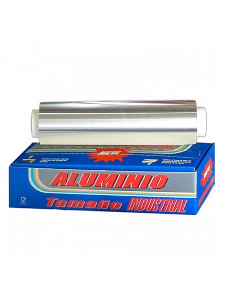 Papel aluminio cocina 30cm x 300m 14 micras rollo profesional.